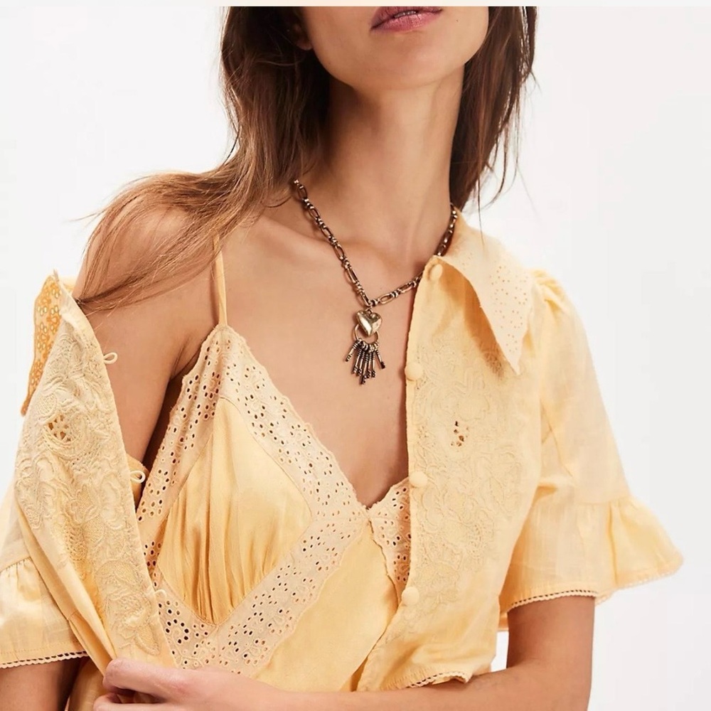 NWT! Free People Sweet Tea Midi Dress Set